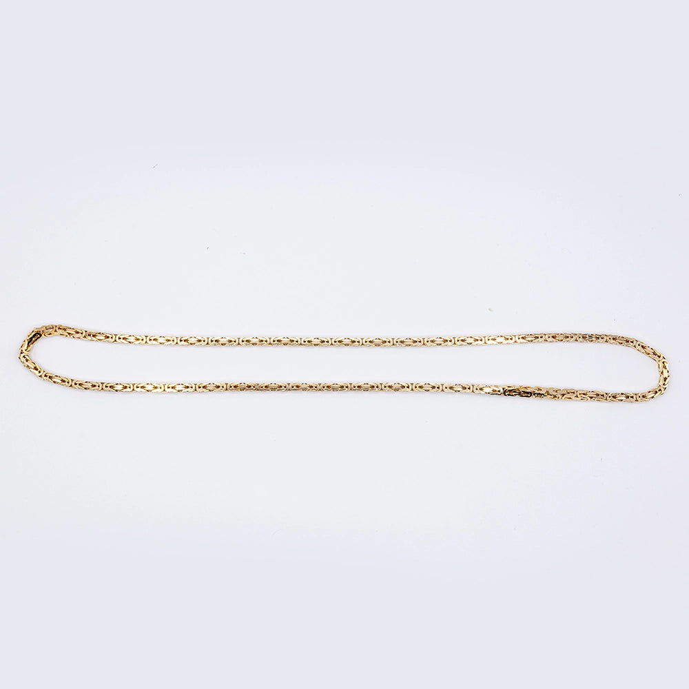 14k Yellow Gold Byzantine Chain | 24"