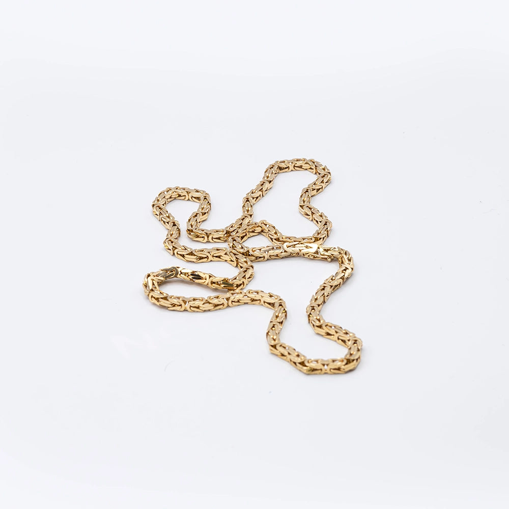 14k Yellow Gold Byzantine Chain | 24"