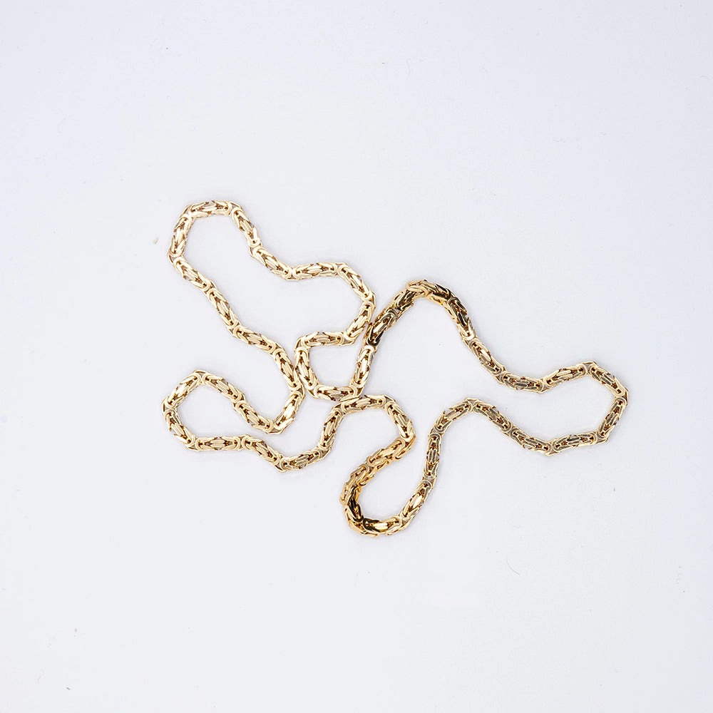 14k Yellow Gold Byzantine Chain | 24"