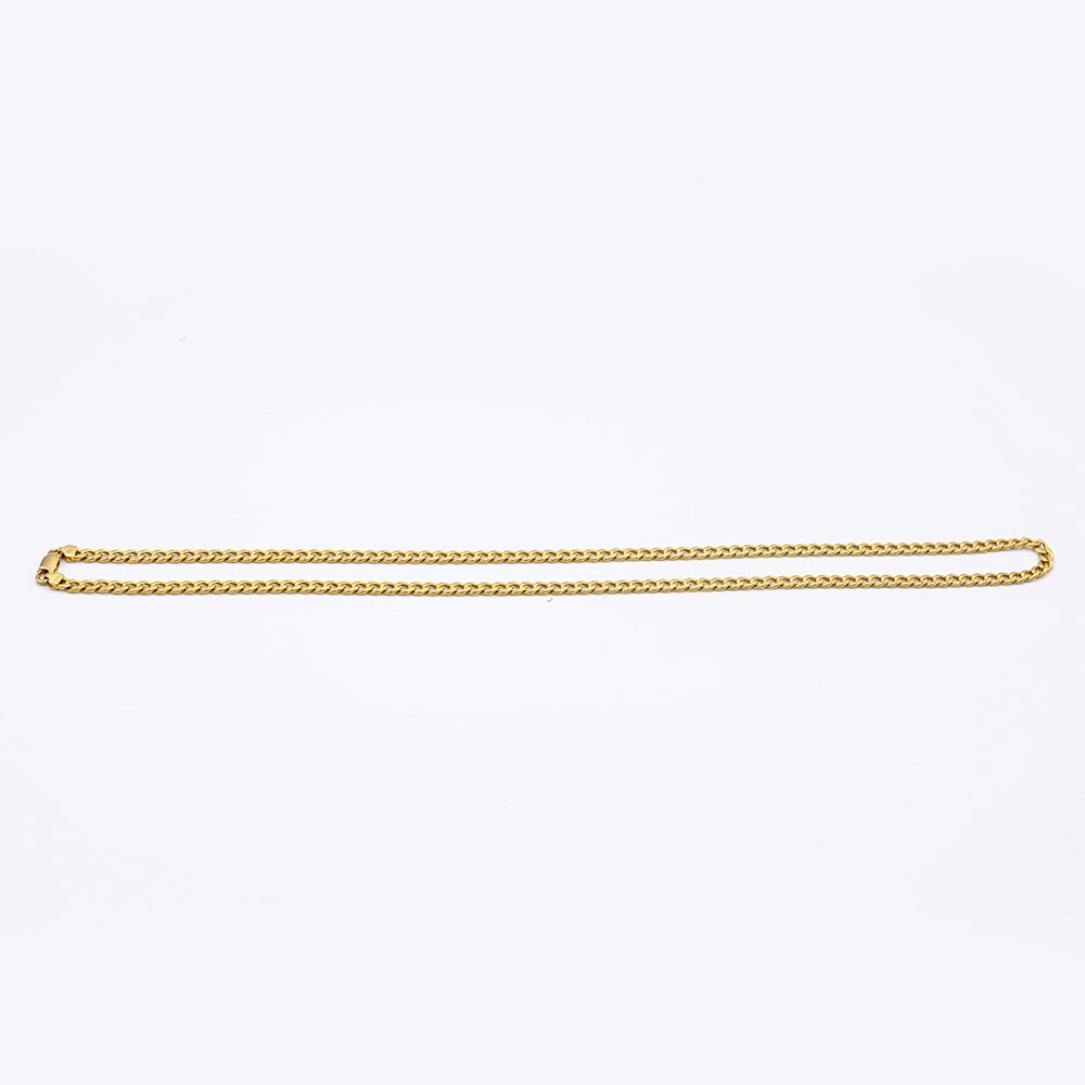 18k Yellow Gold Curb Chain | 23"