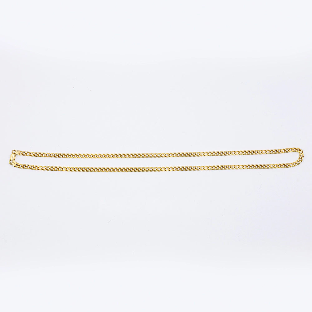 18k Yellow Gold Curb Chain | 23"