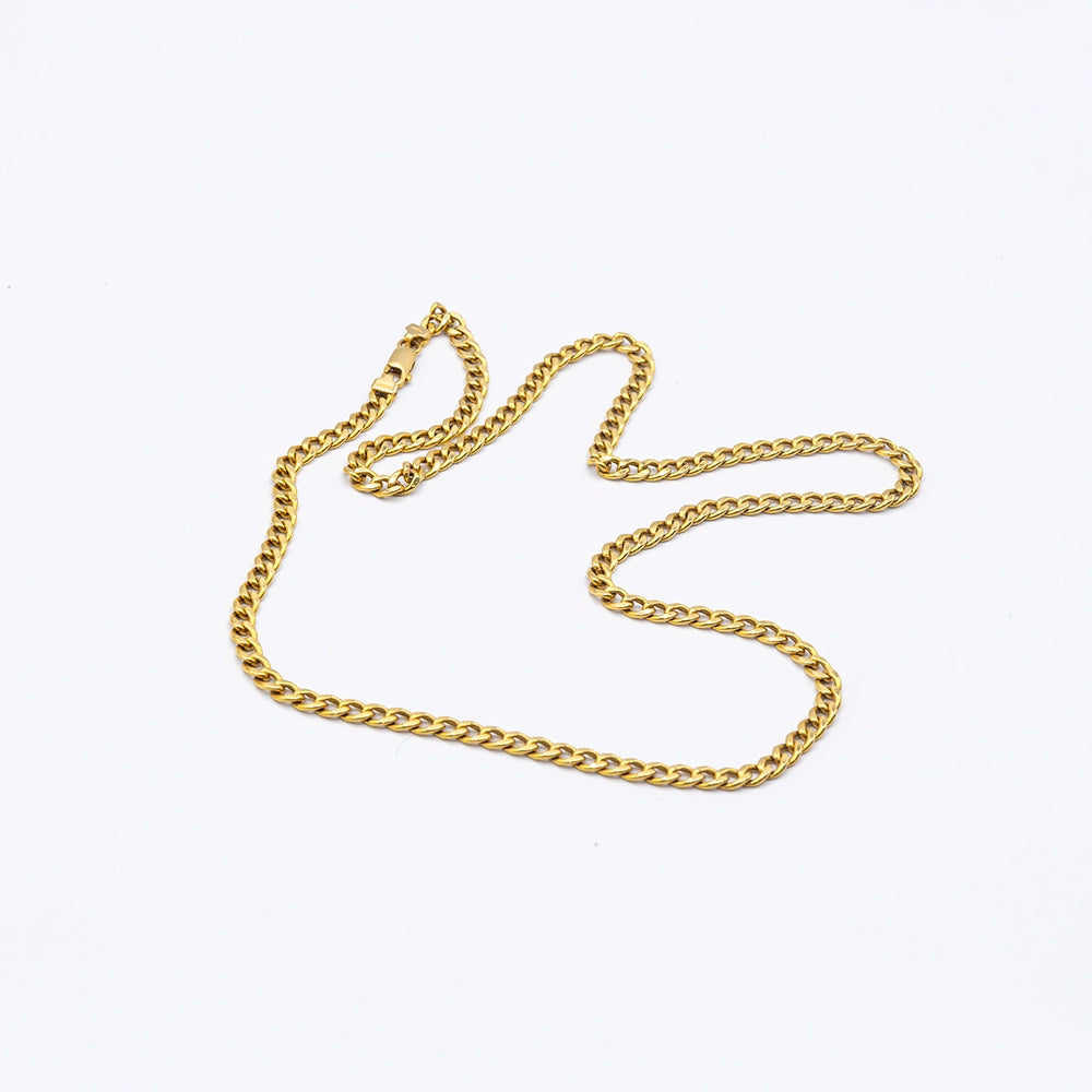 18k Yellow Gold Curb Chain | 23"