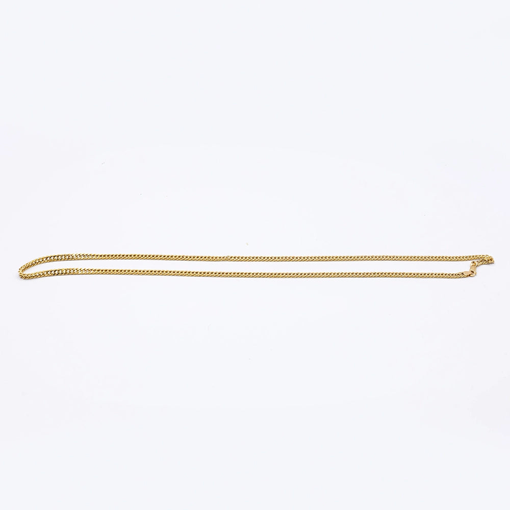 18k Yellow Gold Curb Chain | 24"
