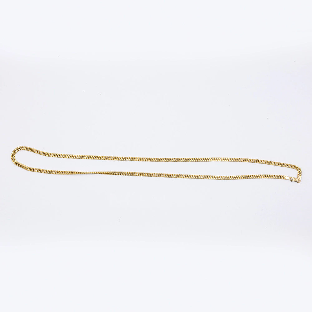 18k Yellow Gold Curb Chain | 24"