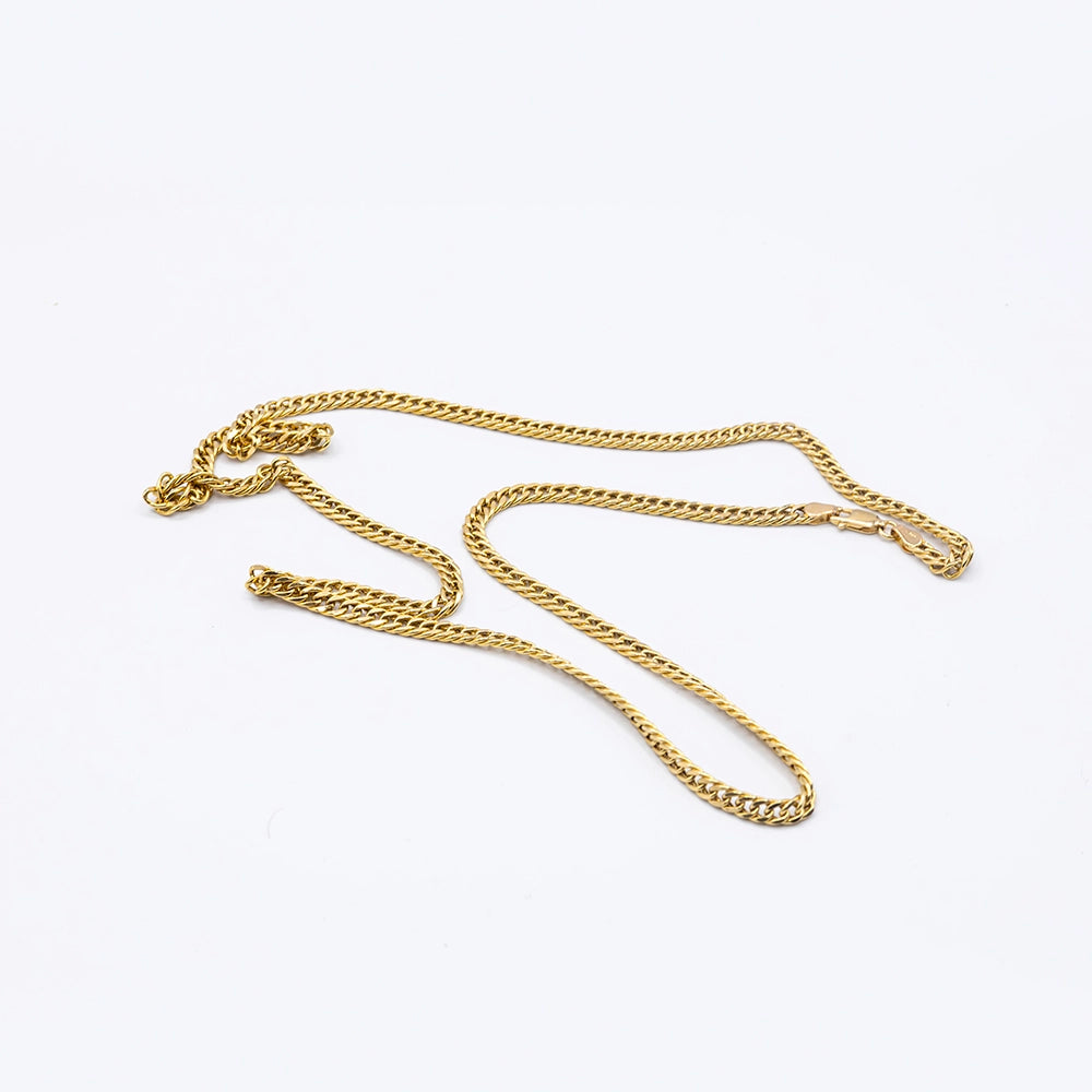 18k Yellow Gold Curb Chain | 24"