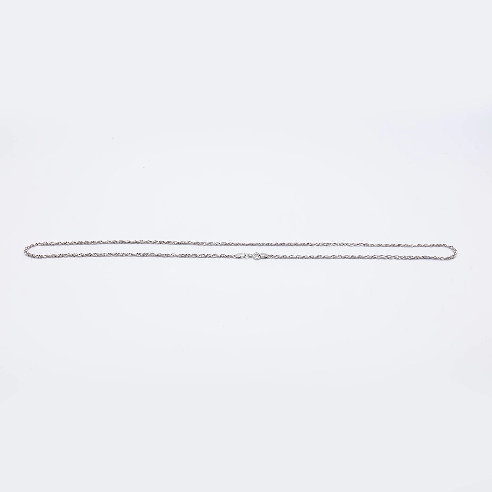 18k White gold Rope Chain | 21.5"