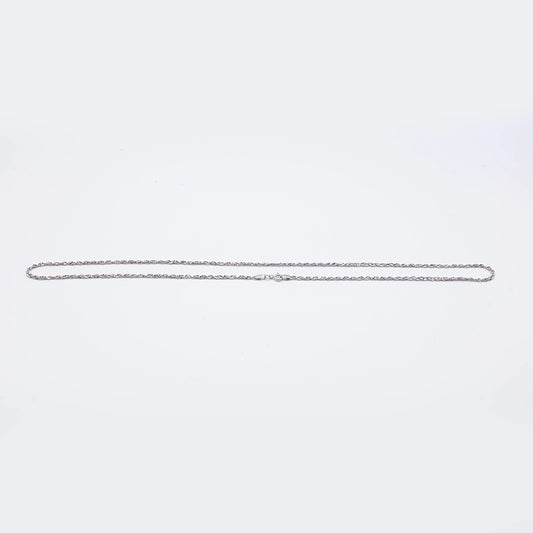 18k White gold Rope Chain | 21.5"