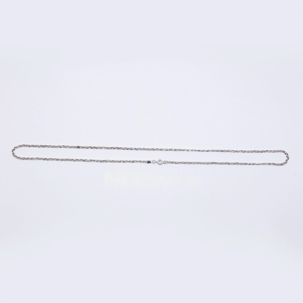 18k White gold Rope Chain | 21.5"