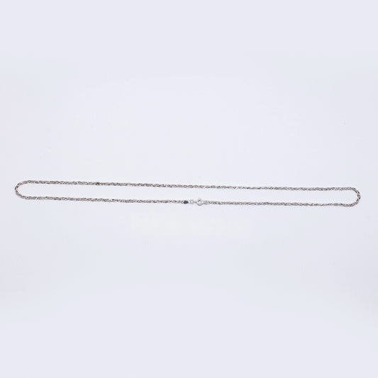 18k White gold Rope Chain | 21.5"