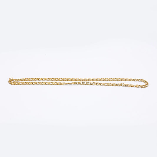 18k Yellow Gold Curb Chain | 21.5"