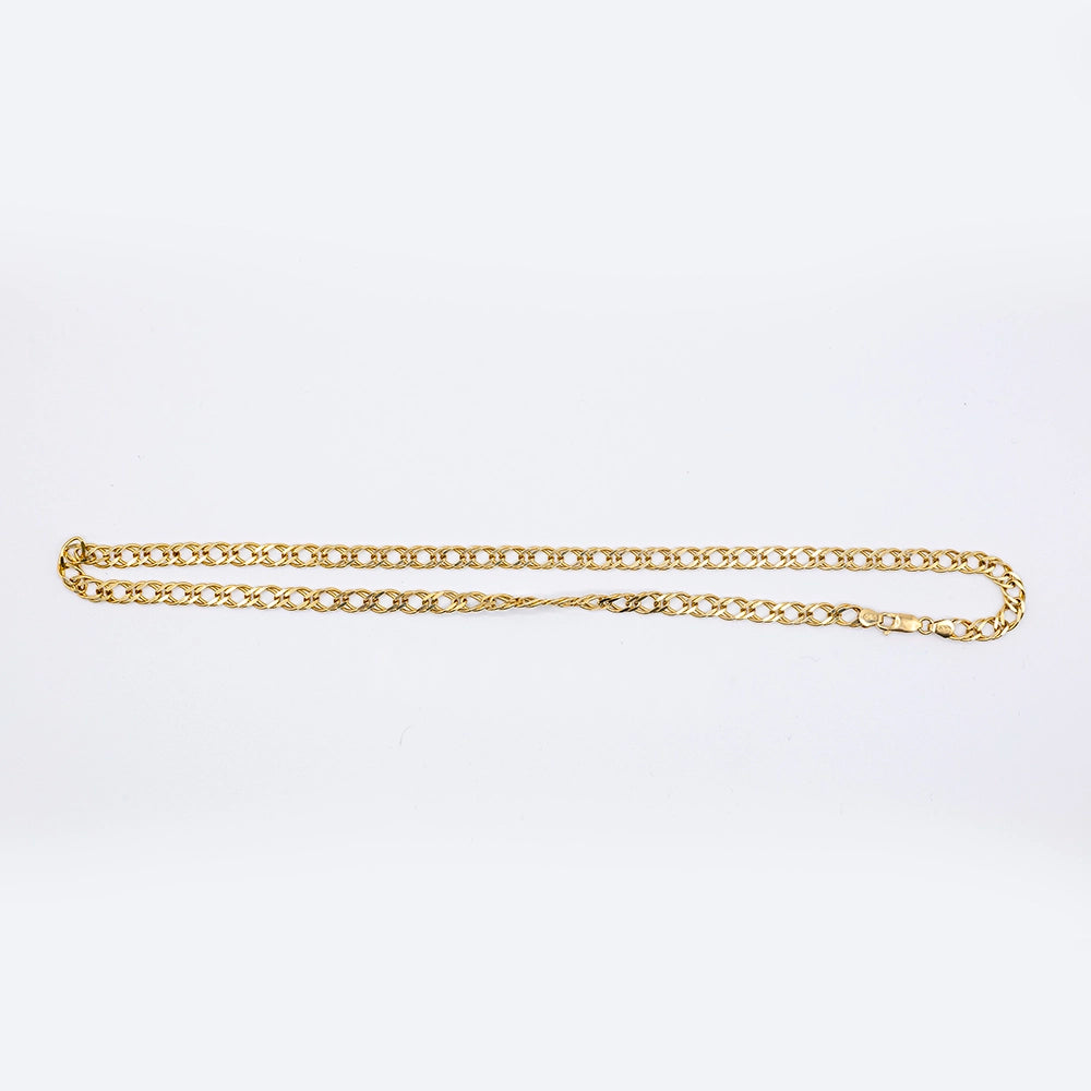 18k Yellow Gold Curb Chain | 21.5"