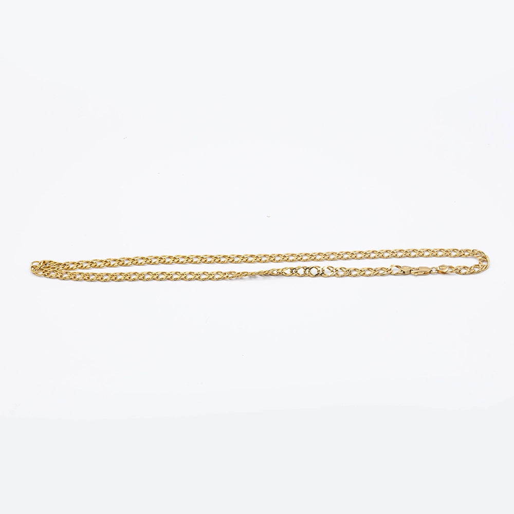 18k Yellow Gold Curb Chain | 21.5"
