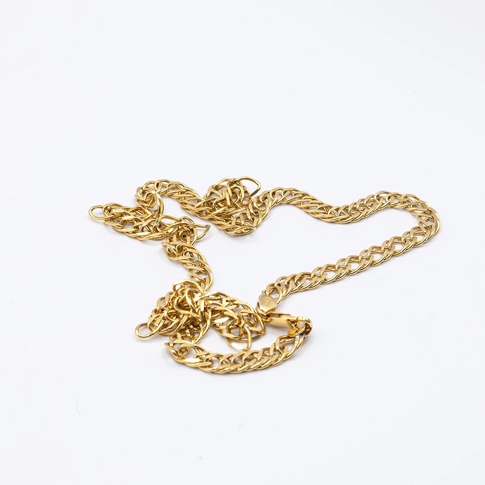 18k Yellow Gold Curb Chain | 21.5"