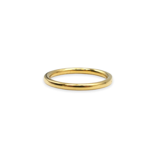 18ct Gold Wedding Band – Size K