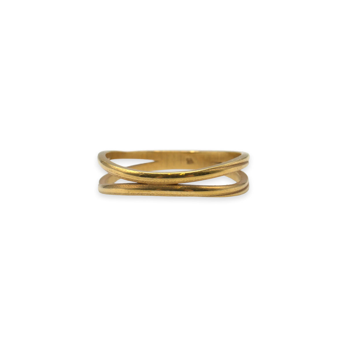 18ct gold wedding band, UK size N