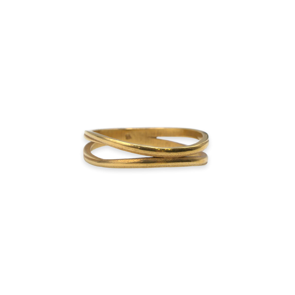 18ct gold wedding band, UK size N