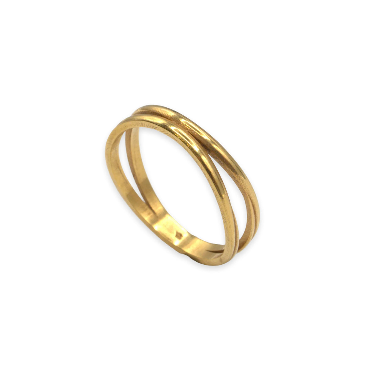 18ct gold wedding band, UK size N