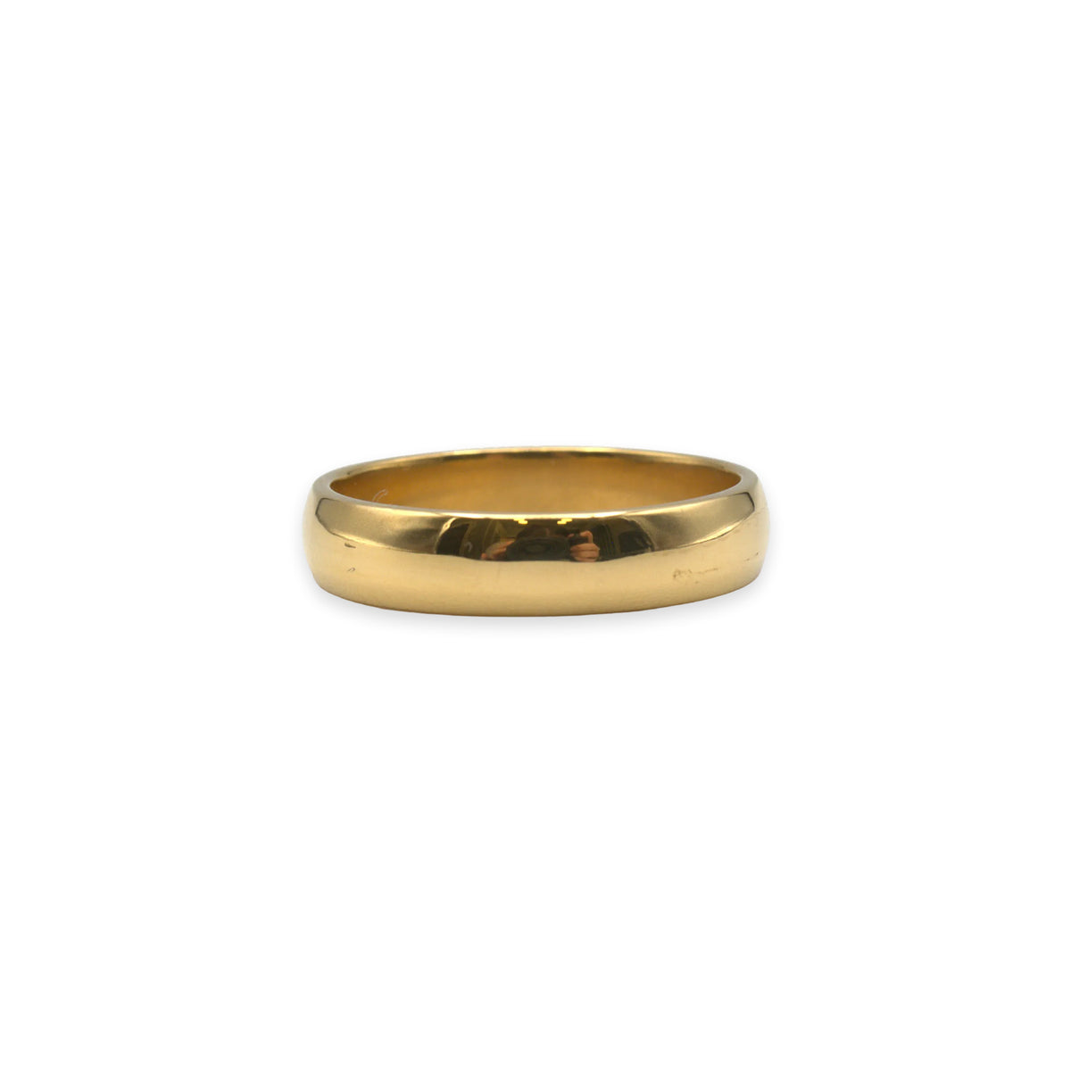 18ct gold wedding band, UK size U