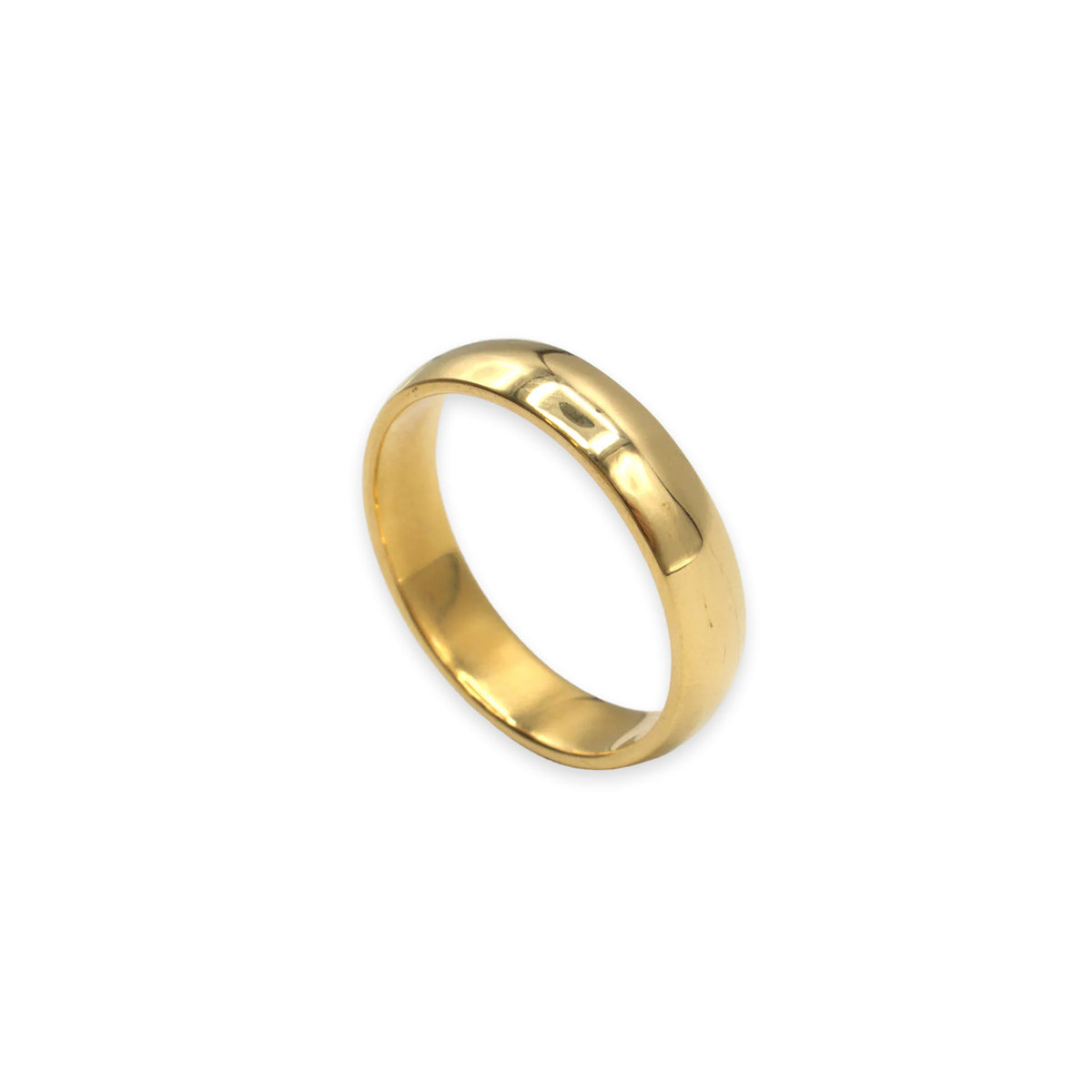 18ct gold wedding band, UK size U