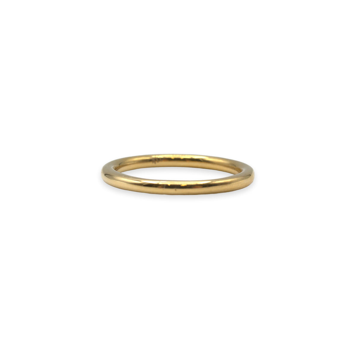 18ct gold wedding band, UK size I½
