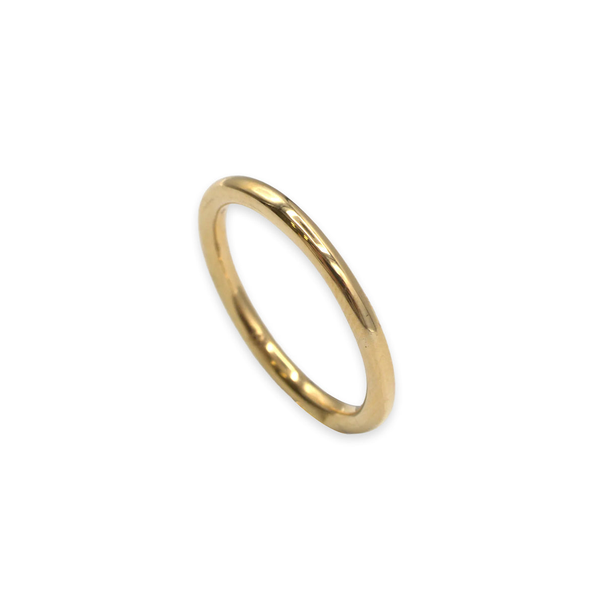 18ct gold wedding band, UK size I½