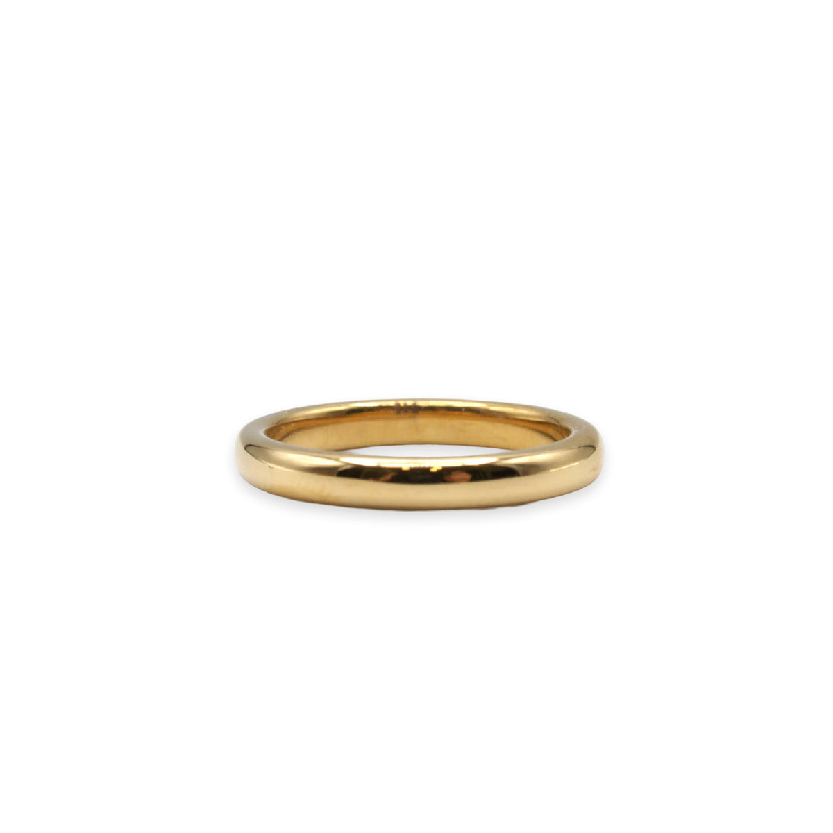 18ct gold wedding band, UK size I