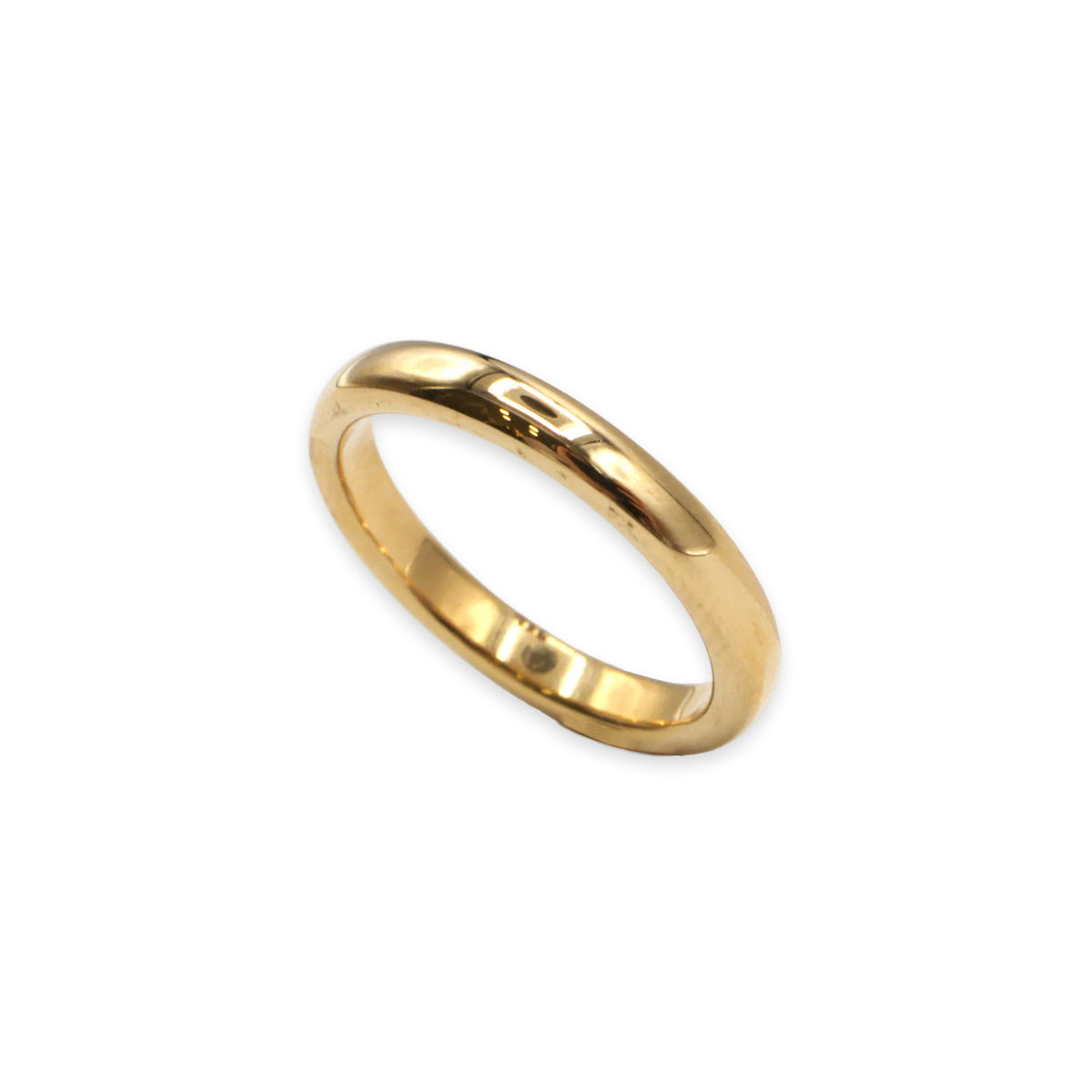 18ct gold wedding band, UK size I