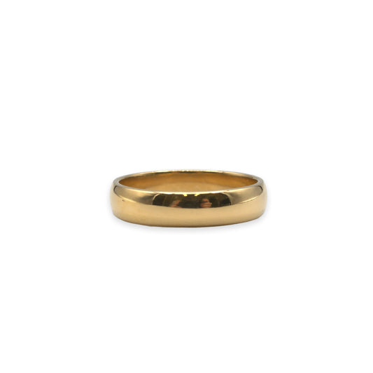 18ct Gold Wedding Band – Size T½