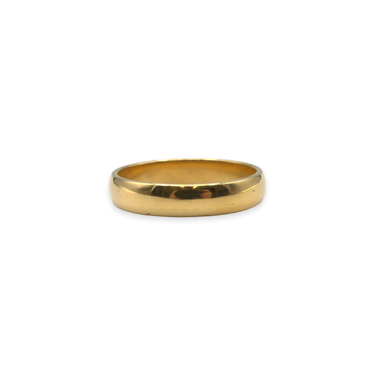 18ct gold wedding band, UK size Y