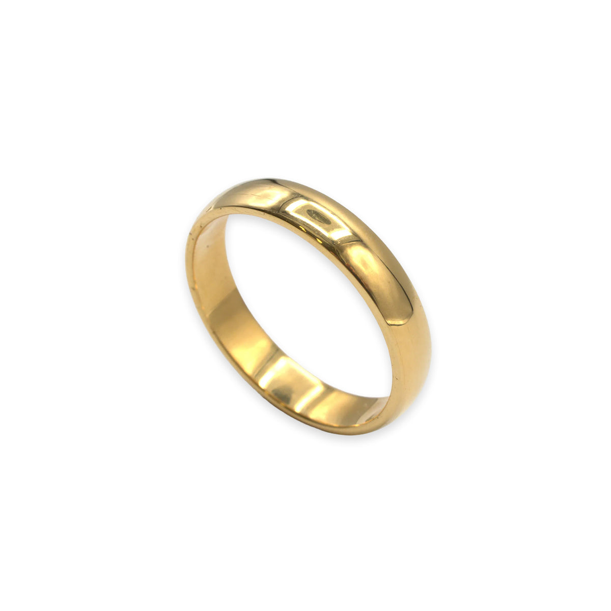 18ct gold wedding band, UK size Y