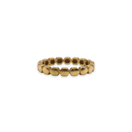 18ct gold wedding band, UK size L½