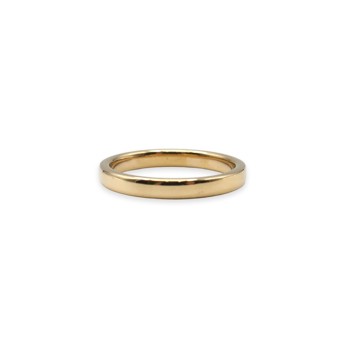 18ct gold wedding band, UK size K½