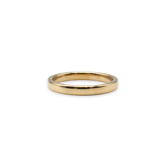 18ct gold wedding band, UK size K½