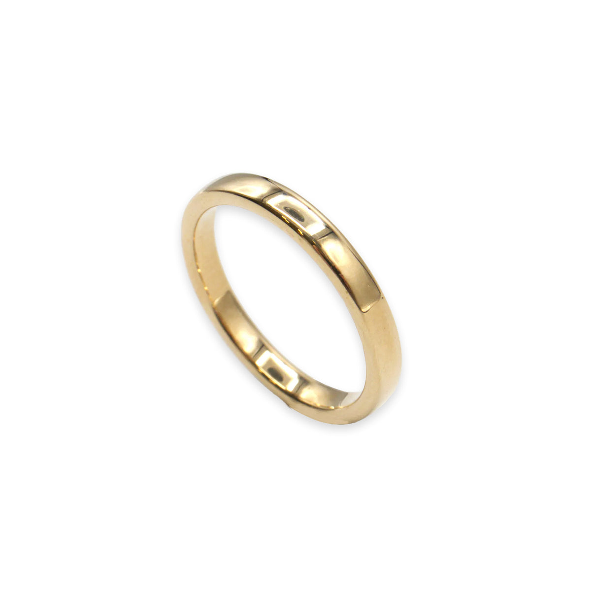 18ct gold wedding band, UK size K½