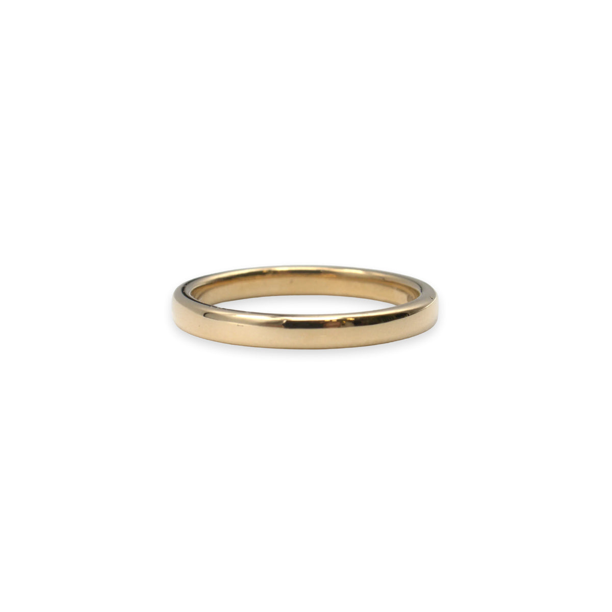 18ct yellow gold wedding ring, UK size O