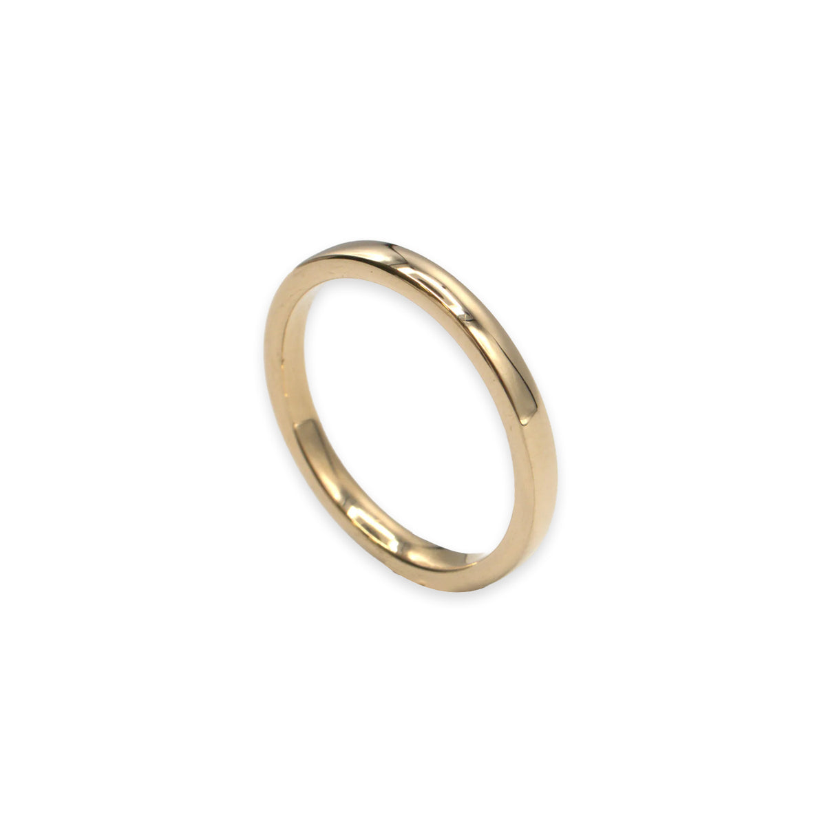 18ct yellow gold wedding ring, UK size O