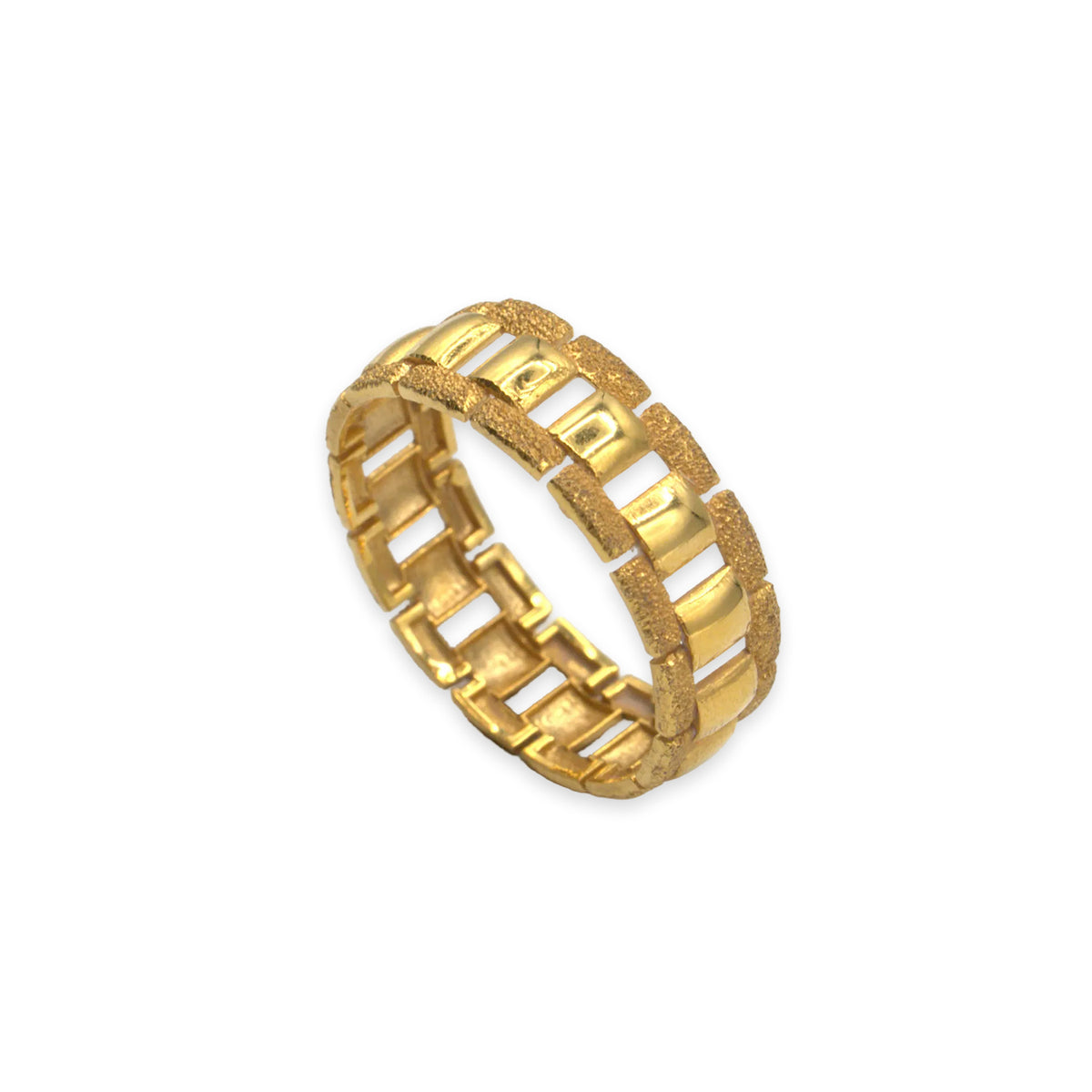 18ct yellow gold wedding ring, UK size Q