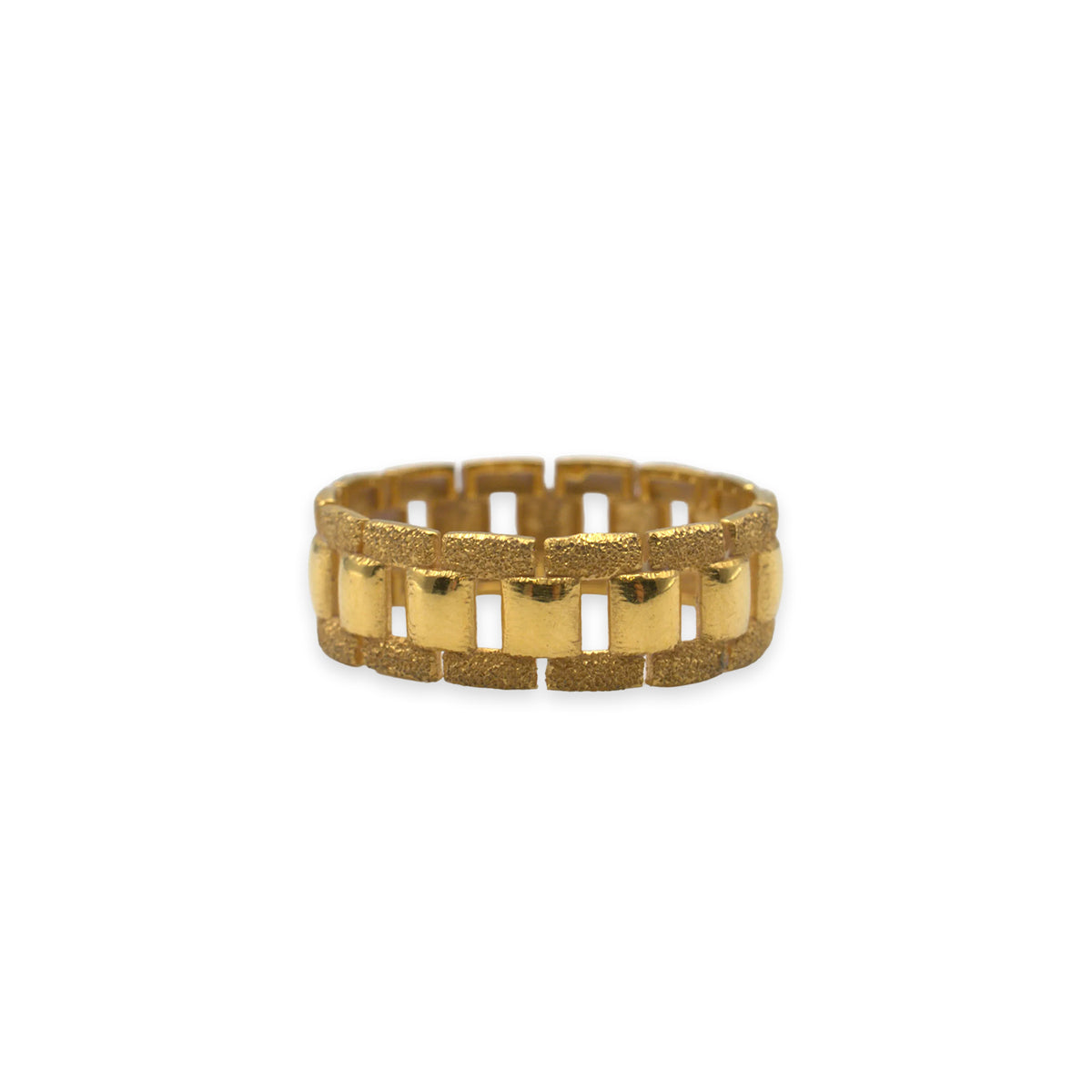 18ct yellow gold wedding ring, UK size Q