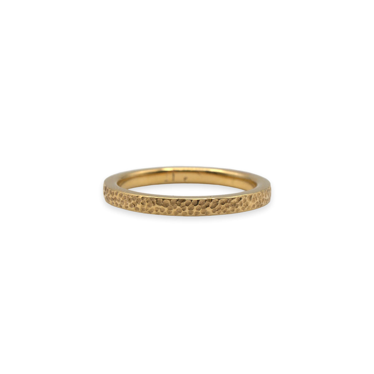 18ct Gold Textured Wedding Ring – Size M½