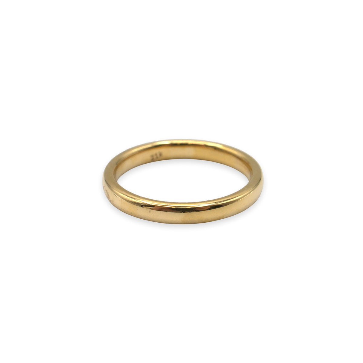 18ct Yellow Gold Wedding Ring – Size F