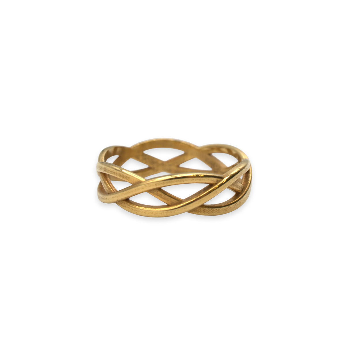 18ct gold ring, UK size L