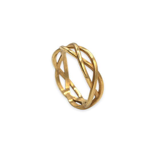 18ct gold ring, UK size L