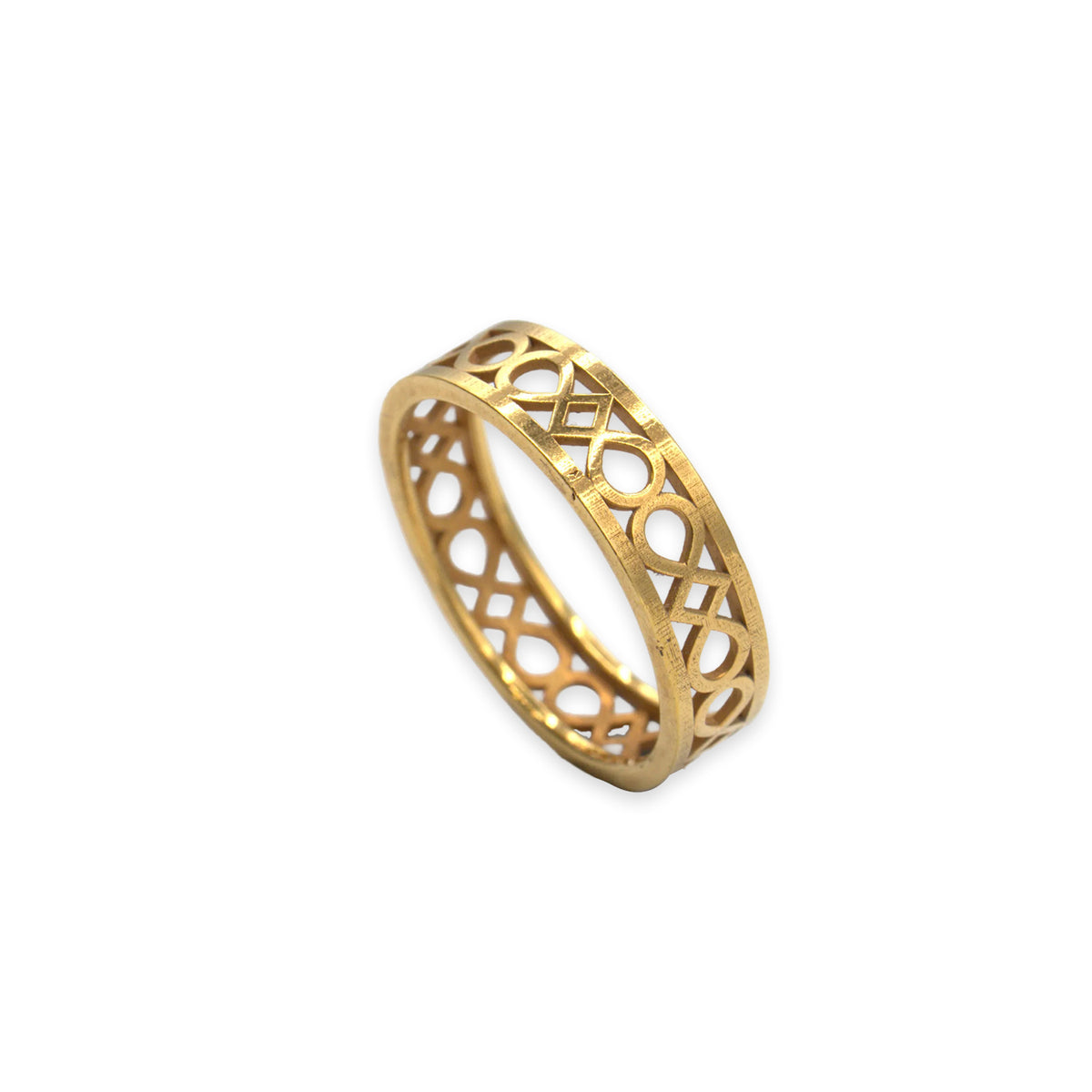 18ct gold ring, UK size N