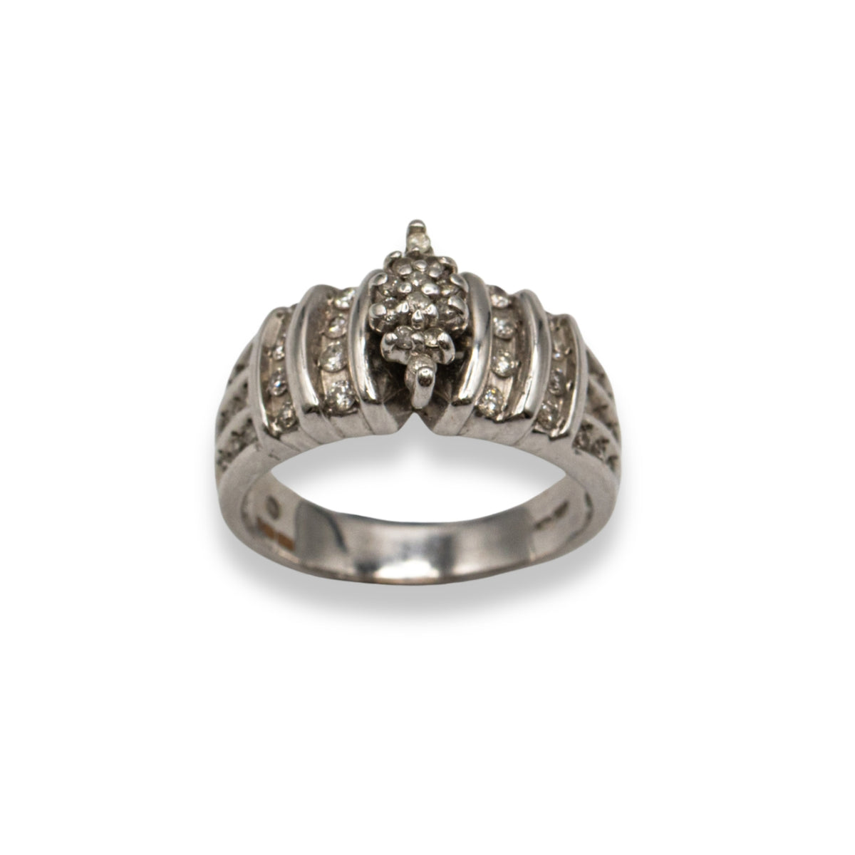 Diamond Cluster Pre-Owned Ring