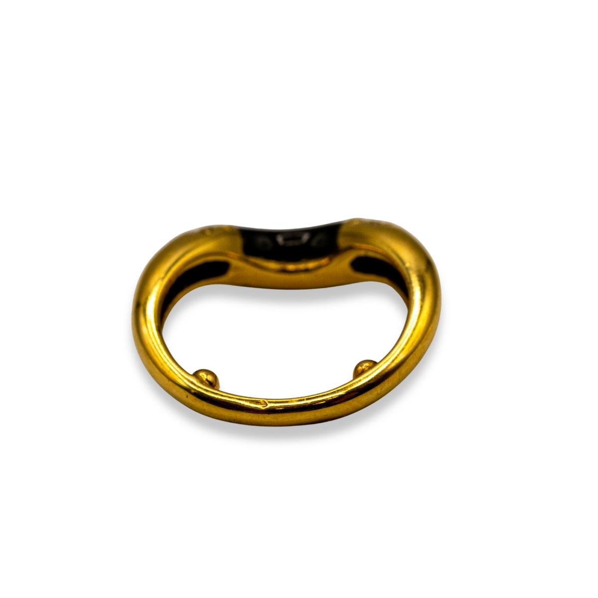Diamond Yellow Gold Curved Band Pre-Owned Ring